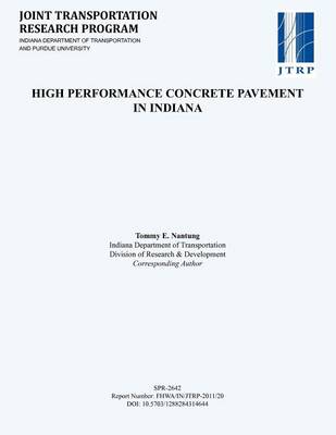 Book cover for High Performance Concrete Pavement in Indiana