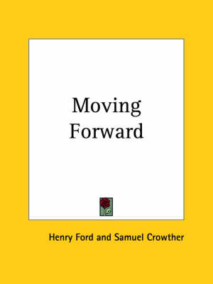 Book cover for Moving Forward (1931)