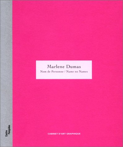 Book cover for Marlene Dumas