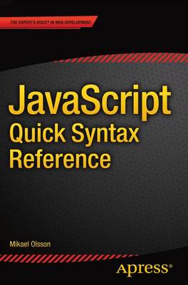 Book cover for JavaScript Quick Syntax Reference