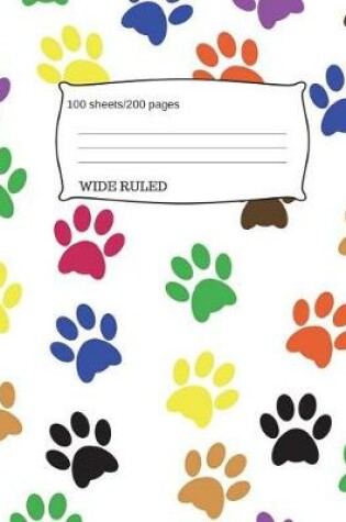 Cover of Paw Prints Composition Notebook