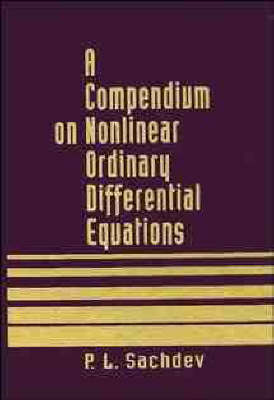 Book cover for A Compendium of Nonlinear Ordinary Differential Equations