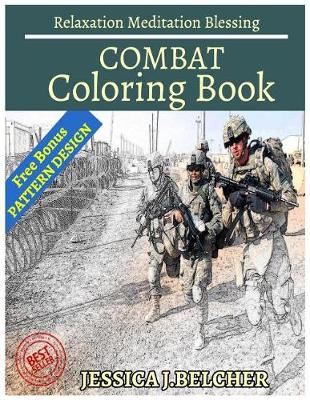 Book cover for Combat Coloring Book Relaxation Meditation Blessing