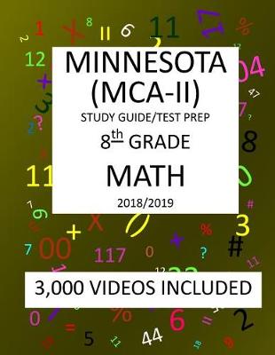 Book cover for 8th Grade MINNESOTA MCA-II, 2019 MATH, Test Prep