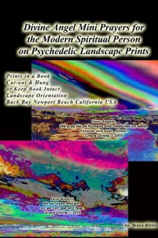 Cover of Divine Angel Mini Prayers for the Modern Spiritual Person on Psychedelic Landscape Prints