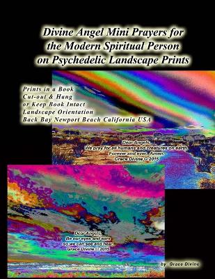Book cover for Divine Angel Mini Prayers for the Modern Spiritual Person on Psychedelic Landscape Prints