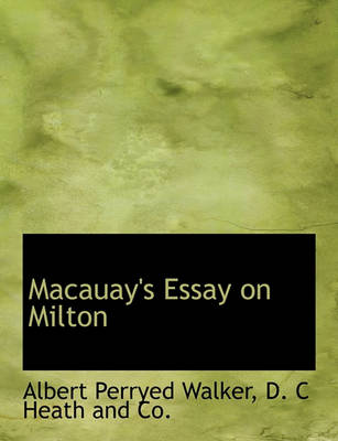 Book cover for Macauay's Essay on Milton