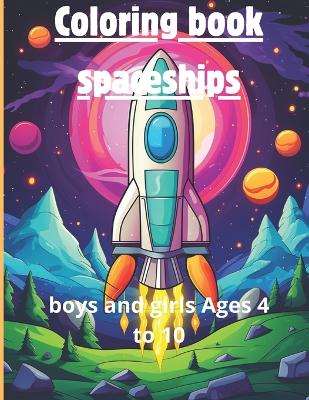 Book cover for Coloring book spaceships