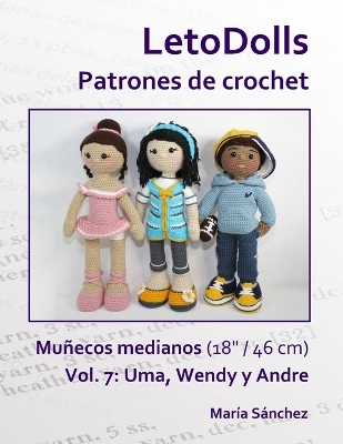 Book cover for LetoDolls Patrones de crochet Muñecos medianos (18 / 46 cm) Vol. 7