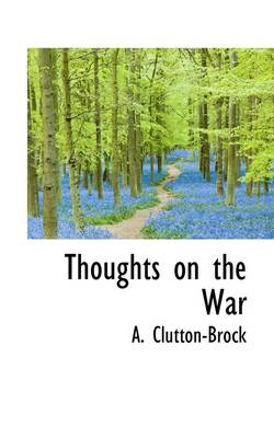 Book cover for Thoughts on the War