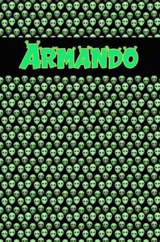 Cover of 120 Page Handwriting Practice Book with Green Alien Cover Armando