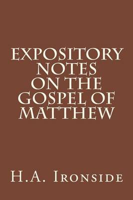 Book cover for Expository Notes on the Gospel of Matthew