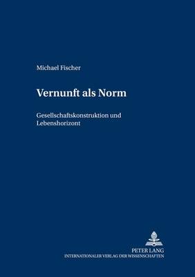 Book cover for Vernunft ALS Norm