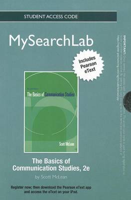 Book cover for MySearchLab with eText -- Standalone Access Card -- for Basics of Communication Studies