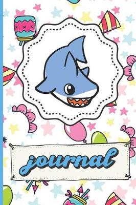 Book cover for Shark Birthday Party Journal