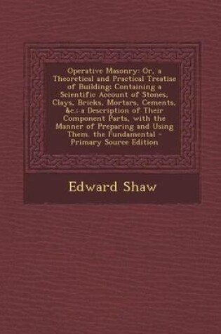 Cover of Operative Masonry