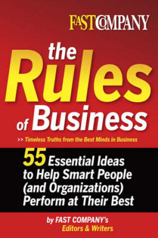 Cover of Fast Company the Rules of Business