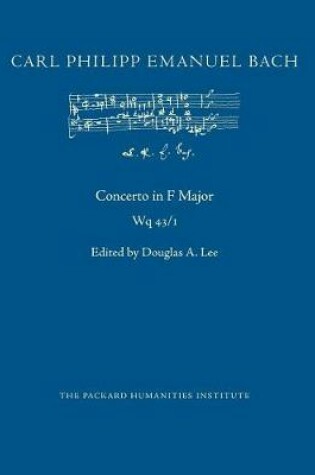 Cover of Concerto in F Major, Wq 43/1