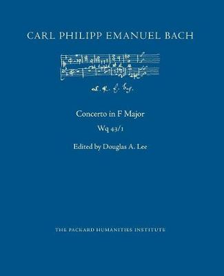 Book cover for Concerto in F Major, Wq 43/1