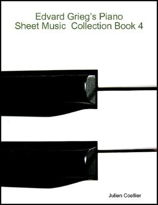 Book cover for Edvard Grieg’s Piano Sheet Music  Collection Book 4