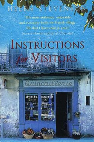 Cover of Instructions For Visitors