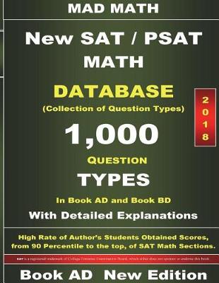 Book cover for 2018 New SAT / PSAT Math Database Book Ad