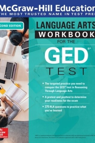 Cover of McGraw-Hill Education Language Arts Workbook for the GED Test, Second Edition