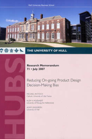 Cover of Reducing On-going Product Design Decision-making Bias