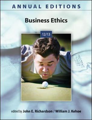 Book cover for Annual Editions: Business Ethics 12/13