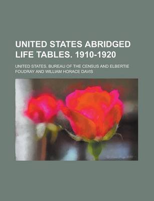 Book cover for United States Abridged Life Tables. 1910-1920