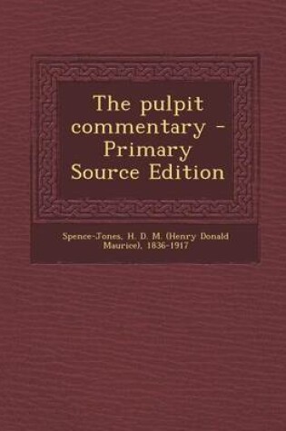 Cover of The Pulpit Commentary, II Kings