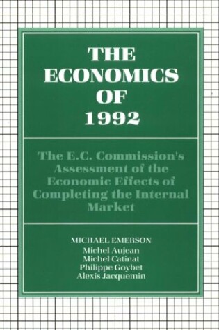 Cover of The Economics of 1992