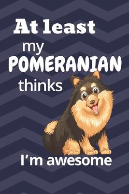 Book cover for At least My Pomeranian thinks I'm awesome