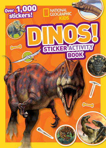 Book cover for National Geographic Kids Dinos Sticker Activity Book