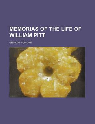 Book cover for Memorias of the Life of William Pitt