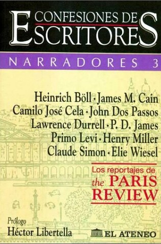 Cover of Confesiones de Escritores - Narradores 3