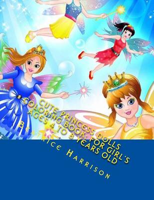 Book cover for Cute Princess Dolls Coloring Book