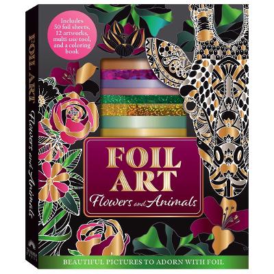 Book cover for Foil Art Flowers & Animals