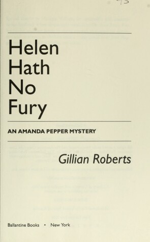 Book cover for Helen Hath No Fury