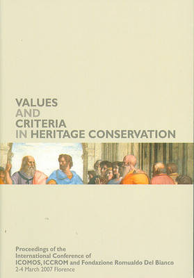 Cover of Values and Criteria in Heritage Conservation