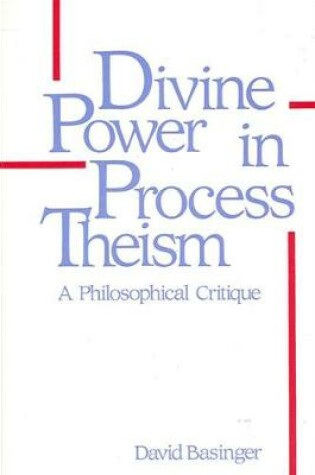 Cover of Divine Power in Process Theism