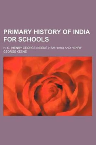 Cover of Primary History of India for Schools