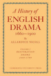 Book cover for A History of English Drama 1660-1900 2 Part Paperback Set
