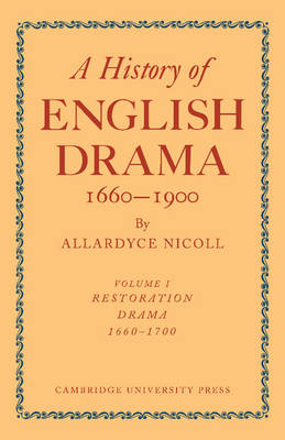 Cover of A History of English Drama 1660-1900 2 Part Paperback Set
