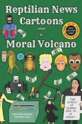 Cover of Reptilian News Cartoons by Moral Volcano