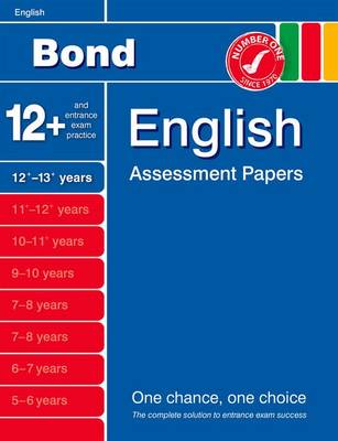 Cover of Bond English Assessment Papers 12+-13+ Years