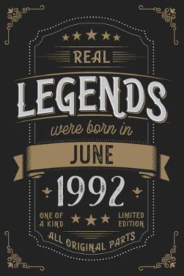 Book cover for Real Legends were born in June 1992