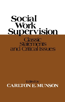 Book cover for Social Work Supervision