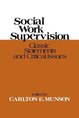 Book cover for Social Work Supervision