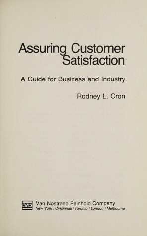 Book cover for Assuring Customer Satisfaction